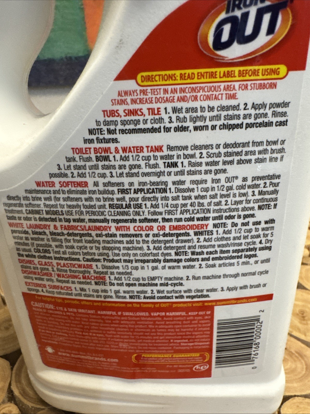 IronOut 76 oz Rust Remover Heavy-Duty Stain Cleaner for Laundry, Toilets
