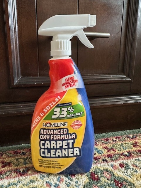 2 Homeline Advanced Oxy formula Carpet Cleaner Spray Bottle, New, 32 oz TX