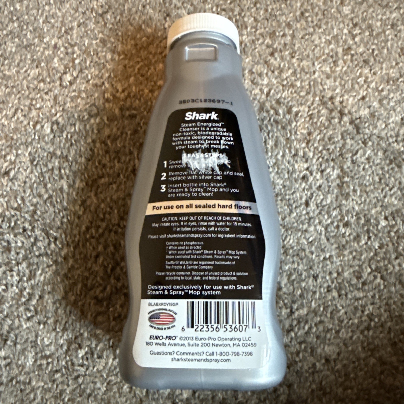 Shark Steam Spray Mop Energized Cleanser Multi Floor Waterfall Fresh 20 oz NEW