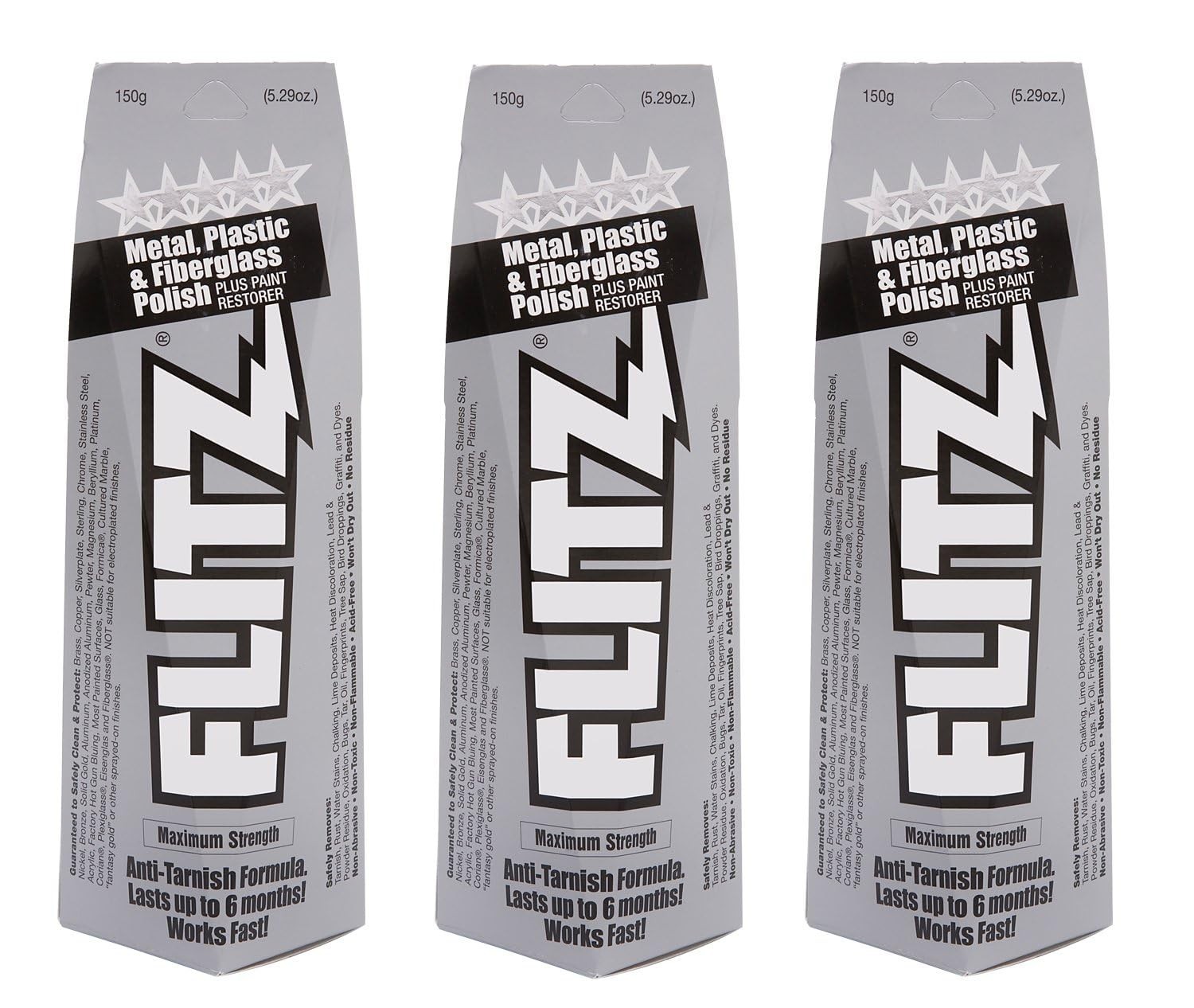 Multi-Purpose Metal Polish Paste – 5.29oz Tube – Chrome, Stainless Steel, Alumin
