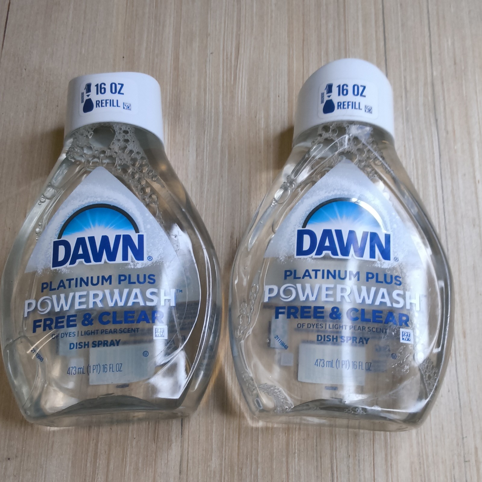Dawn Platinum Plus Powerwash Free & Clear Dish Spray 2 Pack Light Pear Scent