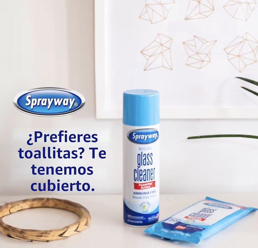 Sprayway 2 Pack Glass Cleaner Foaming Ammonia Free Streak-Free Shine 19 oz
