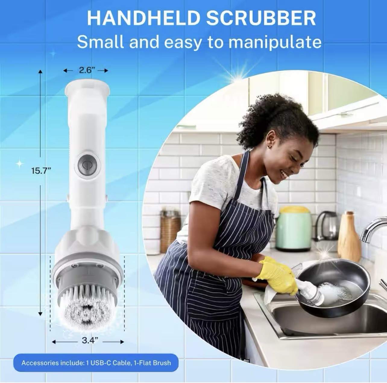 Scrubtastic Express Hand Held Power Rechargeable Scrubber, MSRP $30