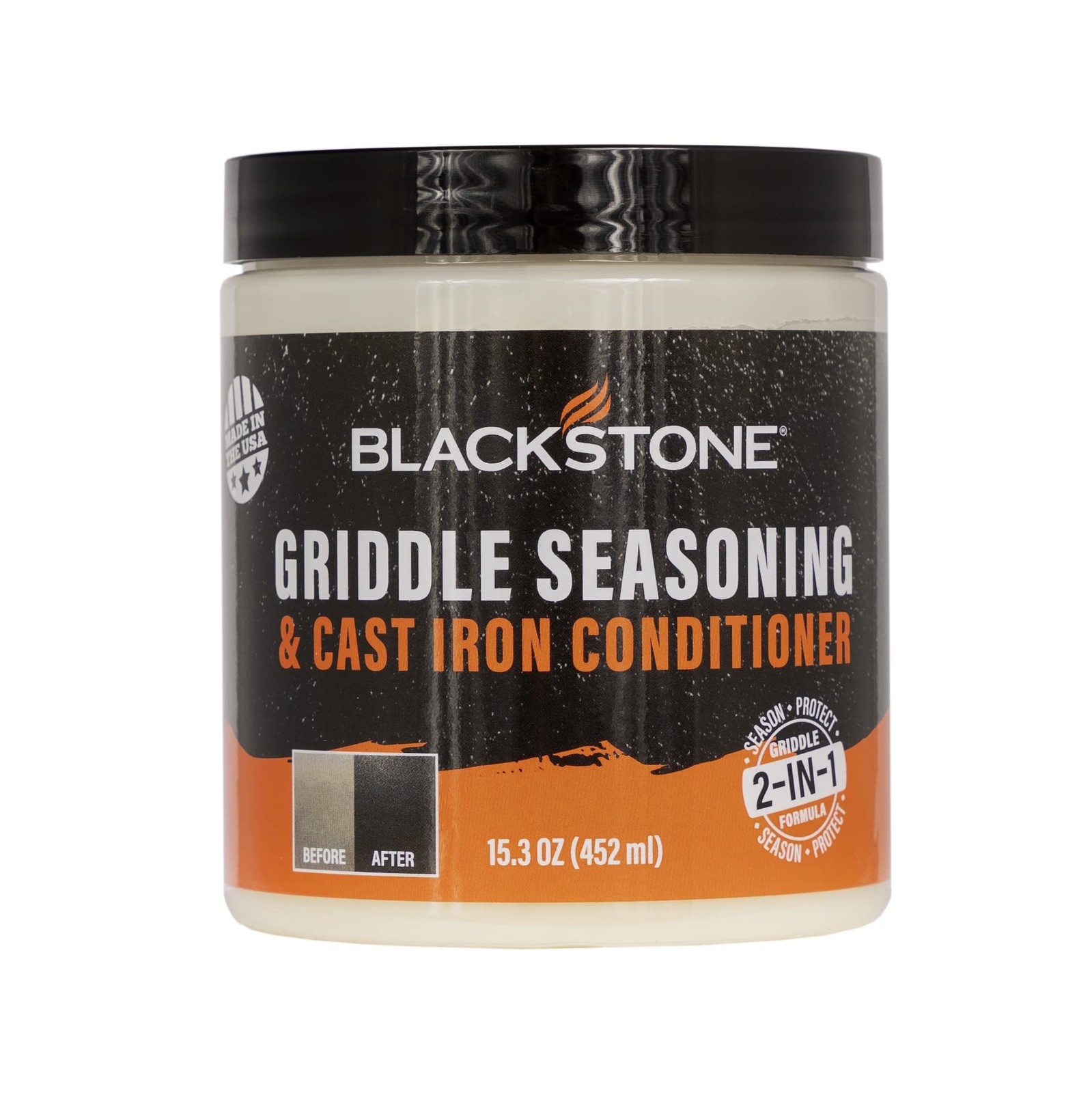 BLACKSTONE 4146 Griddle Seasoning and Cast Iron Conditioner, White 15.3 Ounce