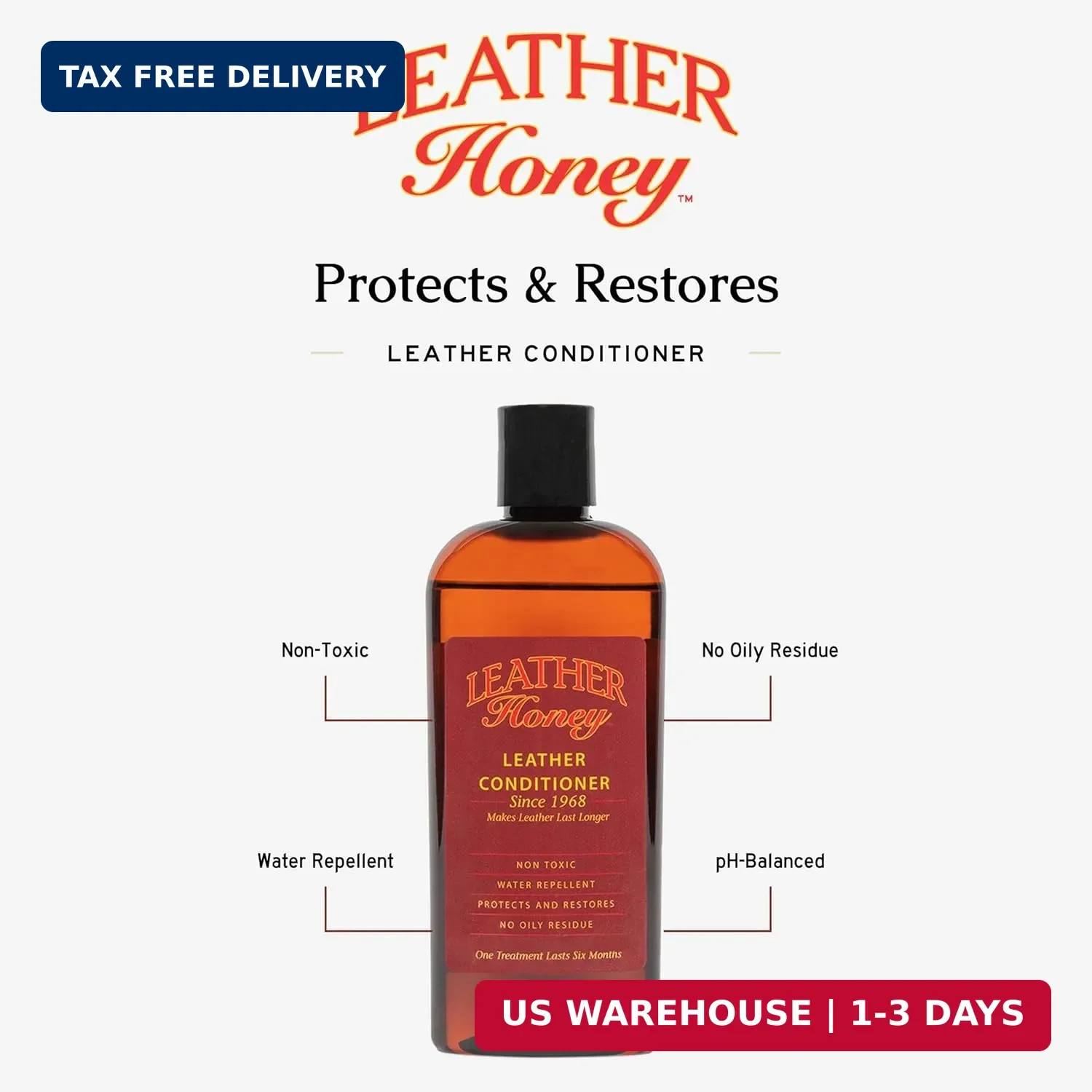 Leather Honey Leather Conditioner, Since 1968. for All Leather Items Including A