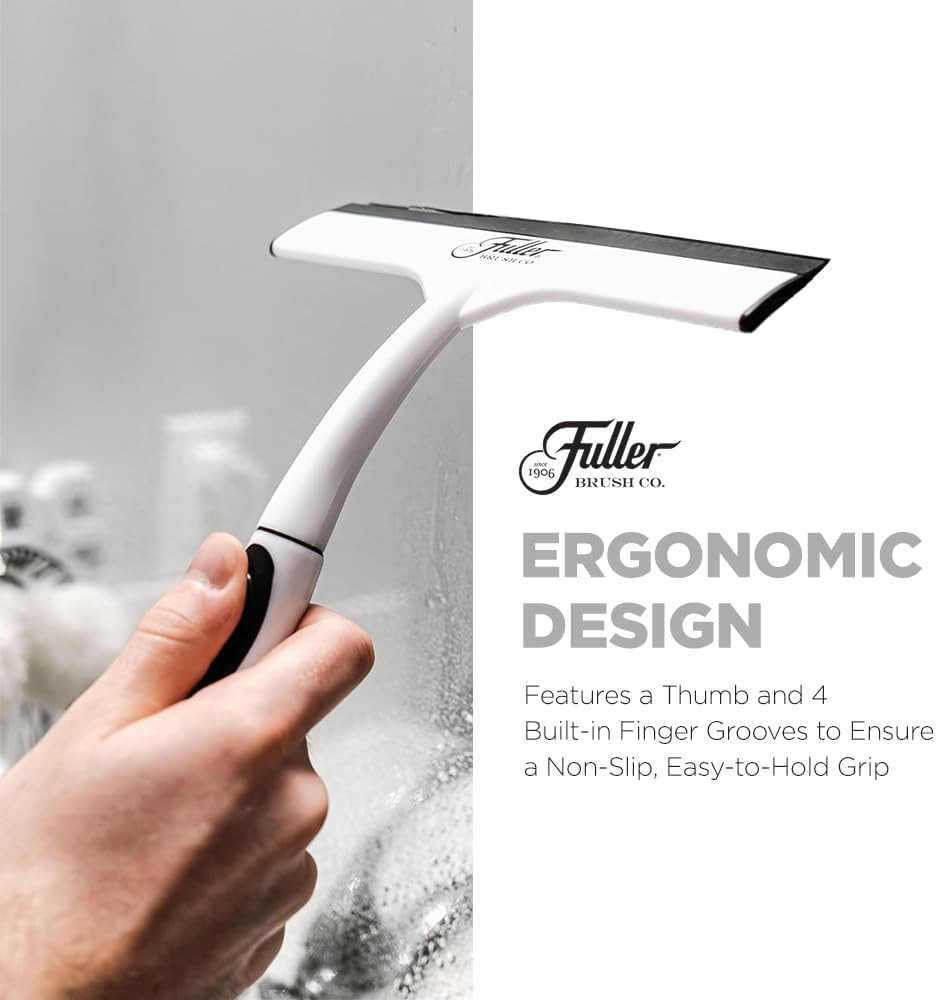 Easy Grip Handheld Squeegee – for Shower Walls, Doors, Tub Surfaces