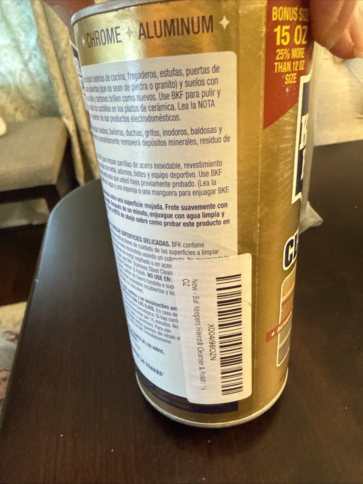 Lot of 4: Bar Keepers Friend Cleanser 15 oz / 425 g