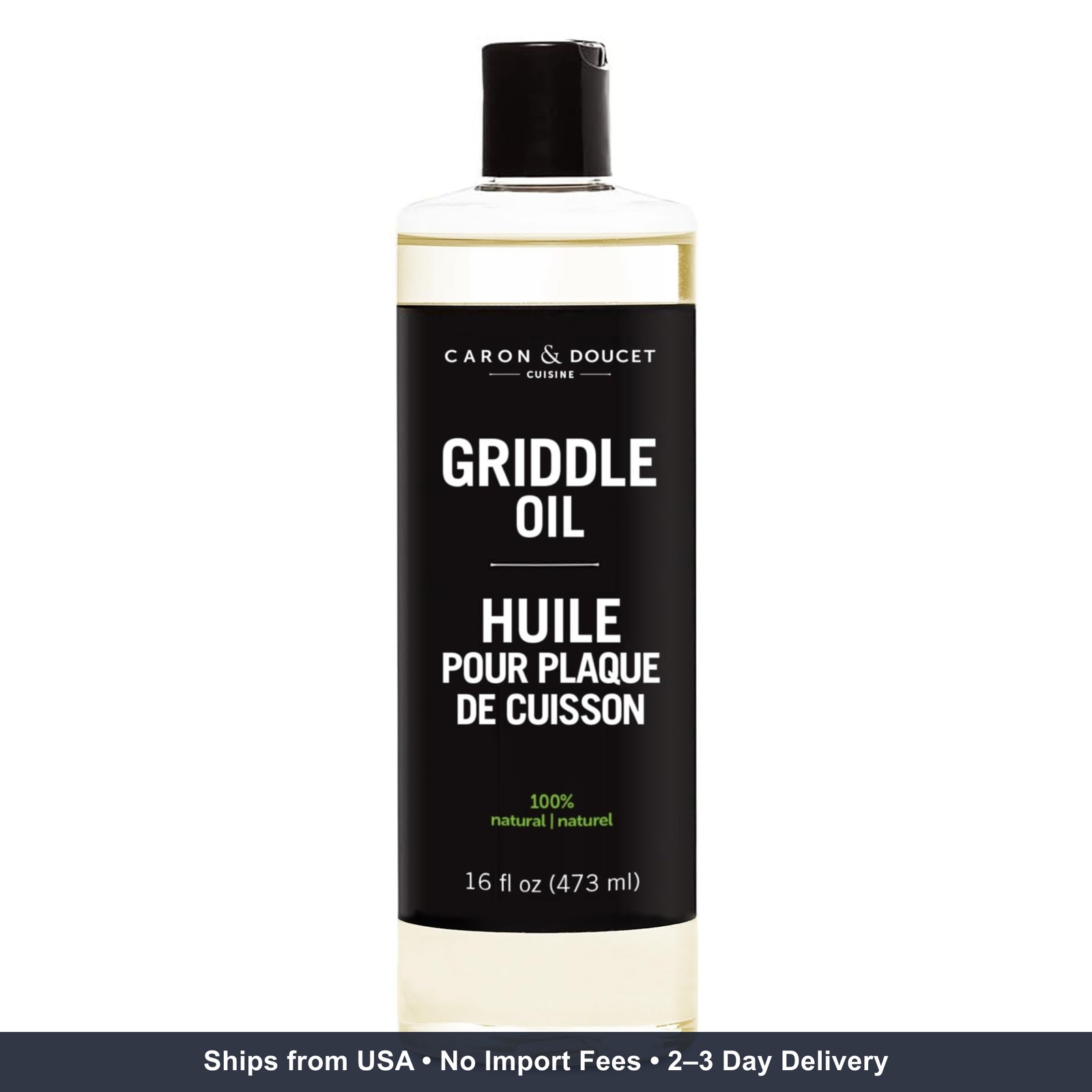 16oz Griddle Seasoning Cleaning Oil Plant Based Food Grade Restores Cures oil