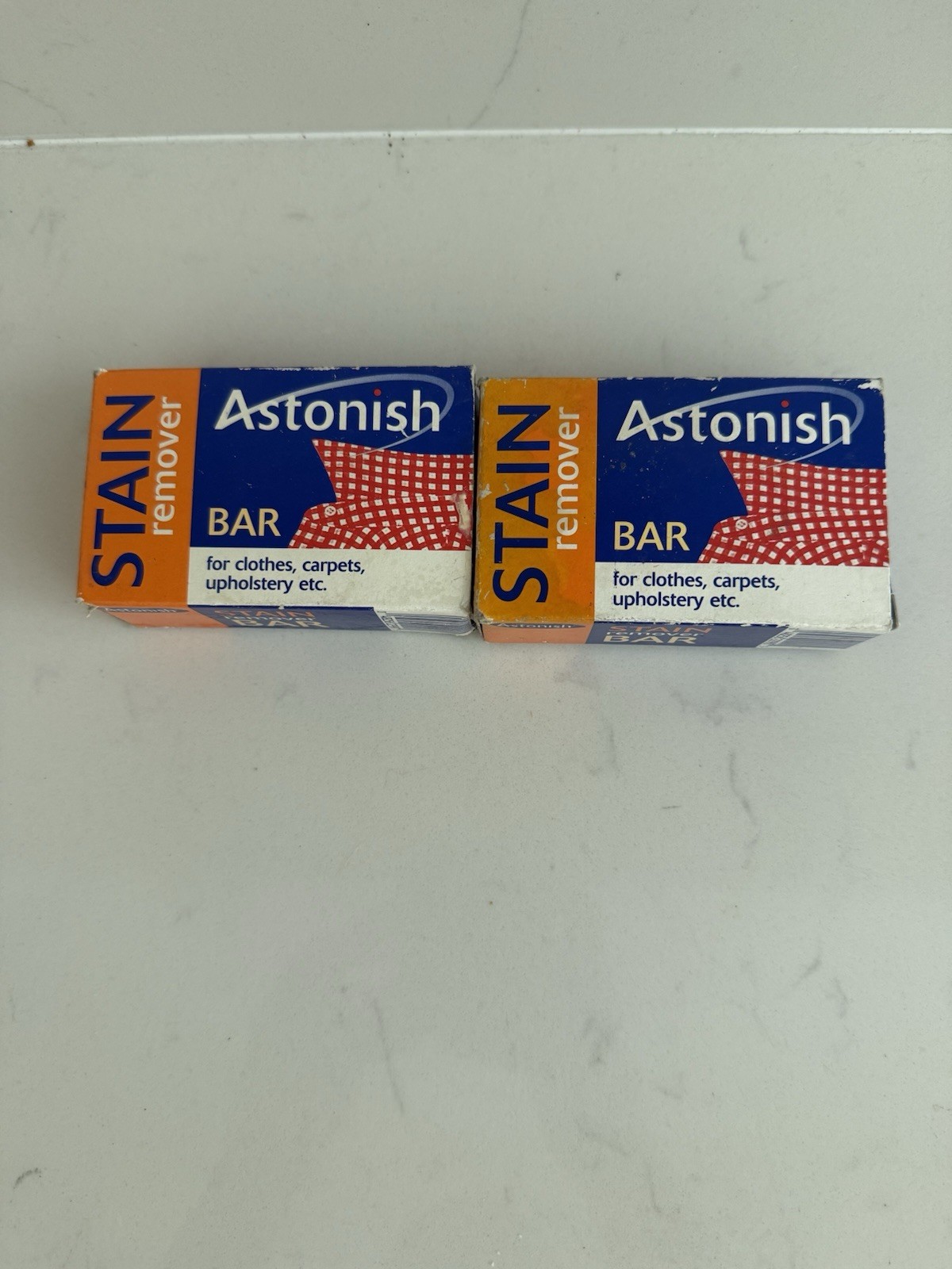 Pair Of Astonish Stain Remover Bar For Clothes Carpets Upholstery Cleaning New