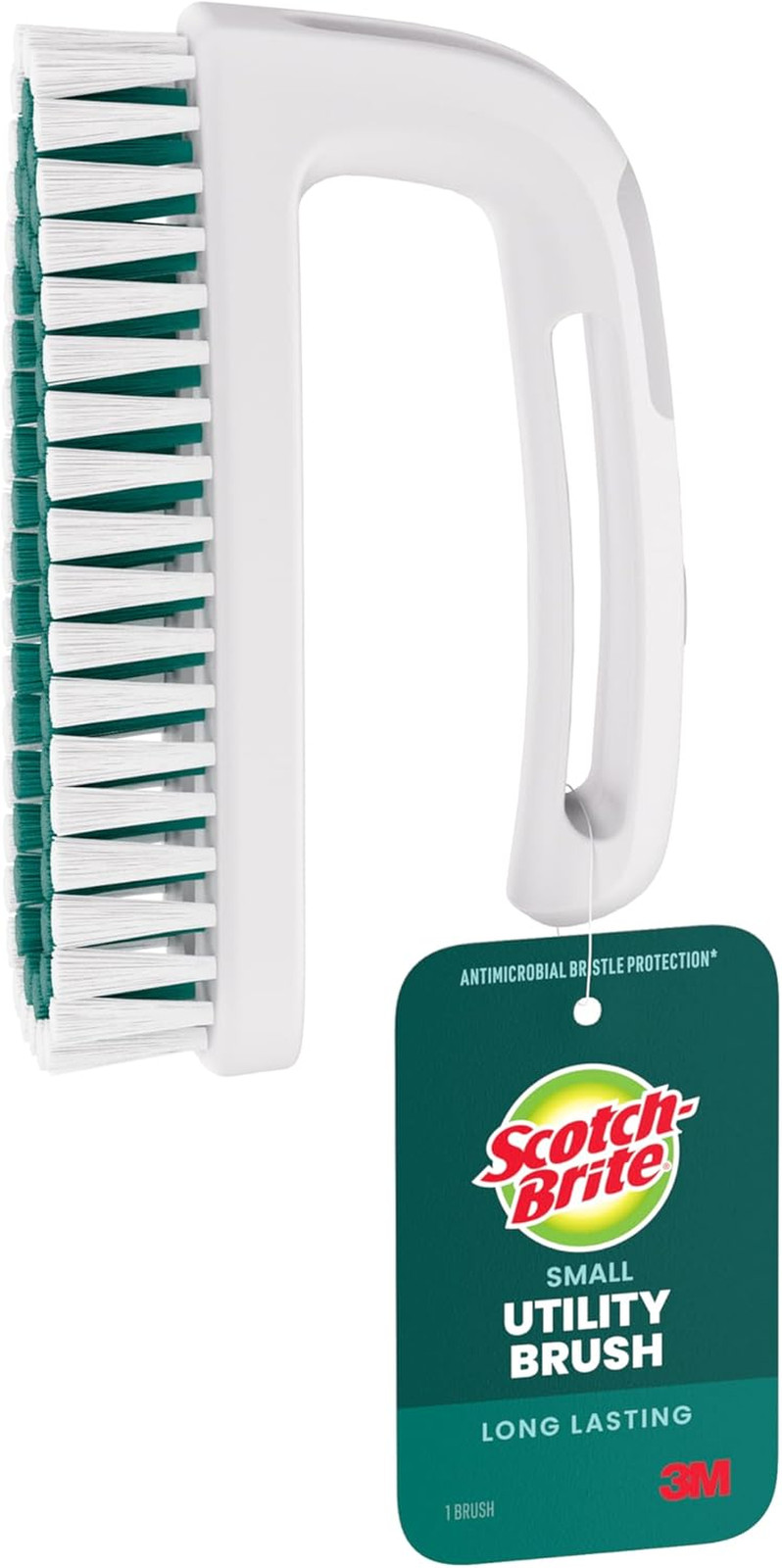 Scotch-Brite Small Utility Brush, Long Lasting Dish Brush with Handle for Scrubb