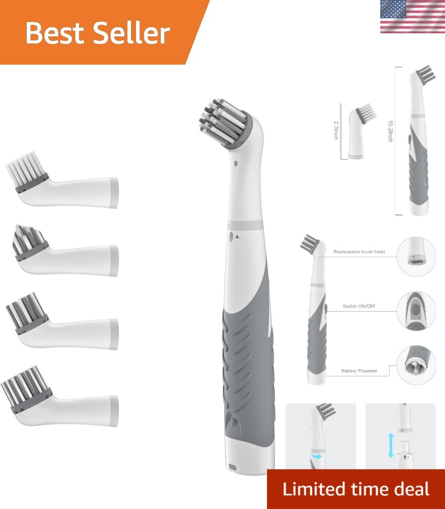 Motorized Cleaning Brush – Effortless 4-in-1 Cordless Scrubber for Every Surface