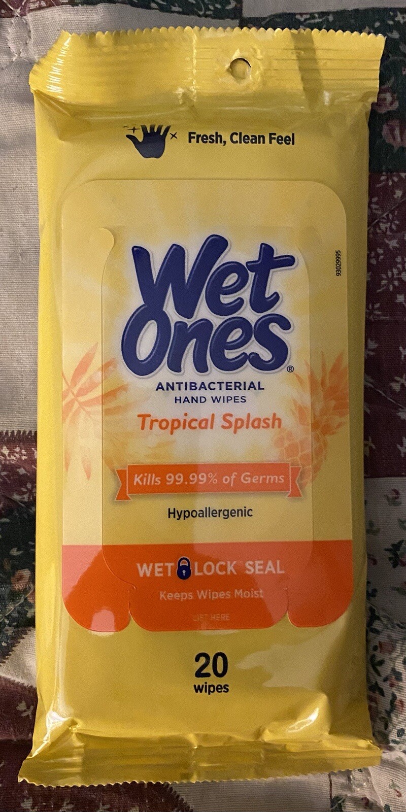 10 packs/20ct Wet Ones Tropical Splash Hand and Face Wipes Extra Gentle 3 Boxes