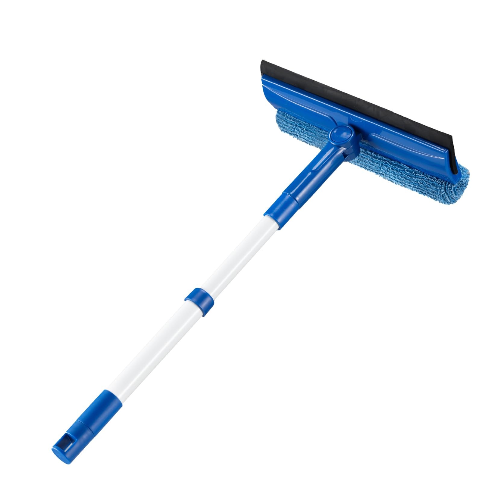 2 In 1 Window Squeegee Glass Cleaner with Handle for Gas Station Shower Door
