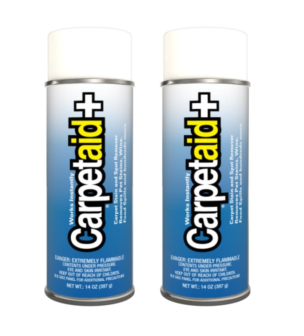 Carpet Aid Spot & Stain Remover – Removes Oil, Grease, Ink, Coffee, Pet Urine…
