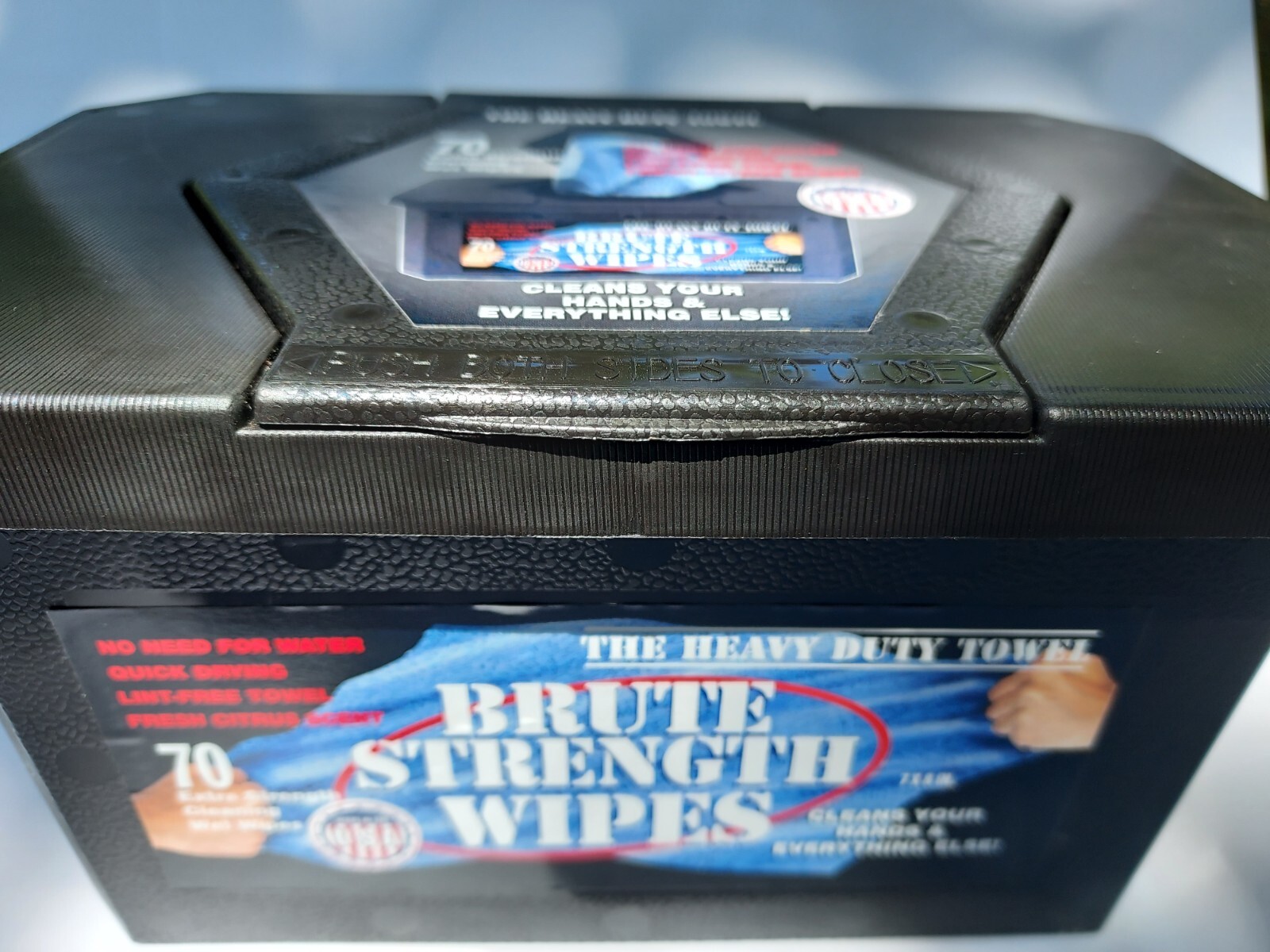 Brute Strength Wipes with BZK 12 pack for cleaning mold and mildew-ink, grease