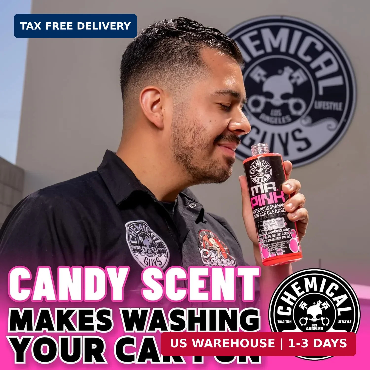 Chemical Guys Mr. Pink Car Wash Soap 64oz pH Balanced Foaming Car Wash Shampoo