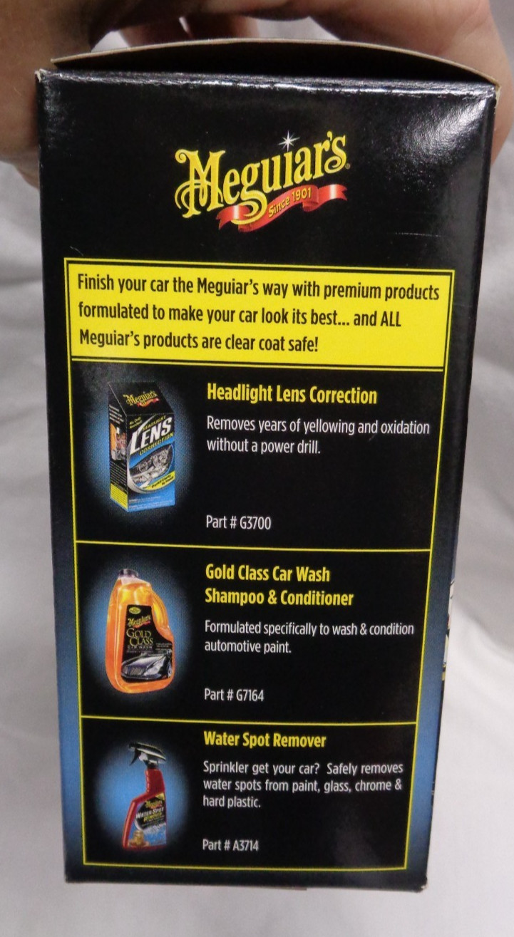 Meguiar’s BUG SPLATTER Sponges ~ Made in USA ~ 5 pre-saturated pads w/ 2 sides