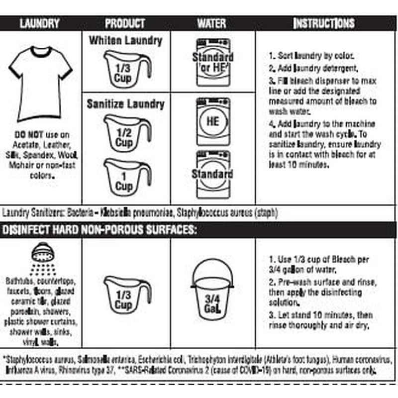 Outdoor Cleaning Bleach Concentrated Formula Mold Mildew Vertical Surfaces 121oz