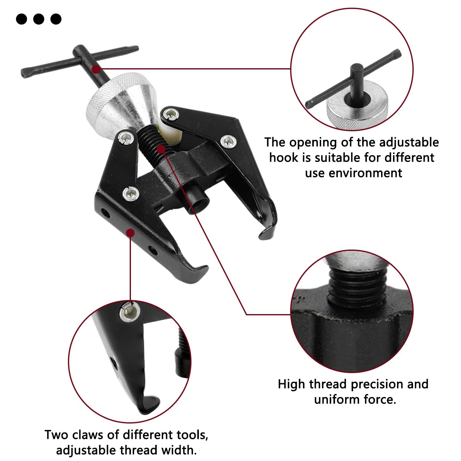 Wiper Arm Puller Battery Terminal Remover HeavyDuty Carbon Steel 628mm for Aut