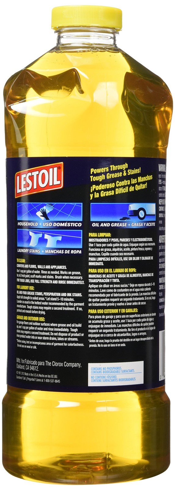 Lestoil Concentrated Heavy Duty Cleaner, 48 Fl Oz Pack of 2