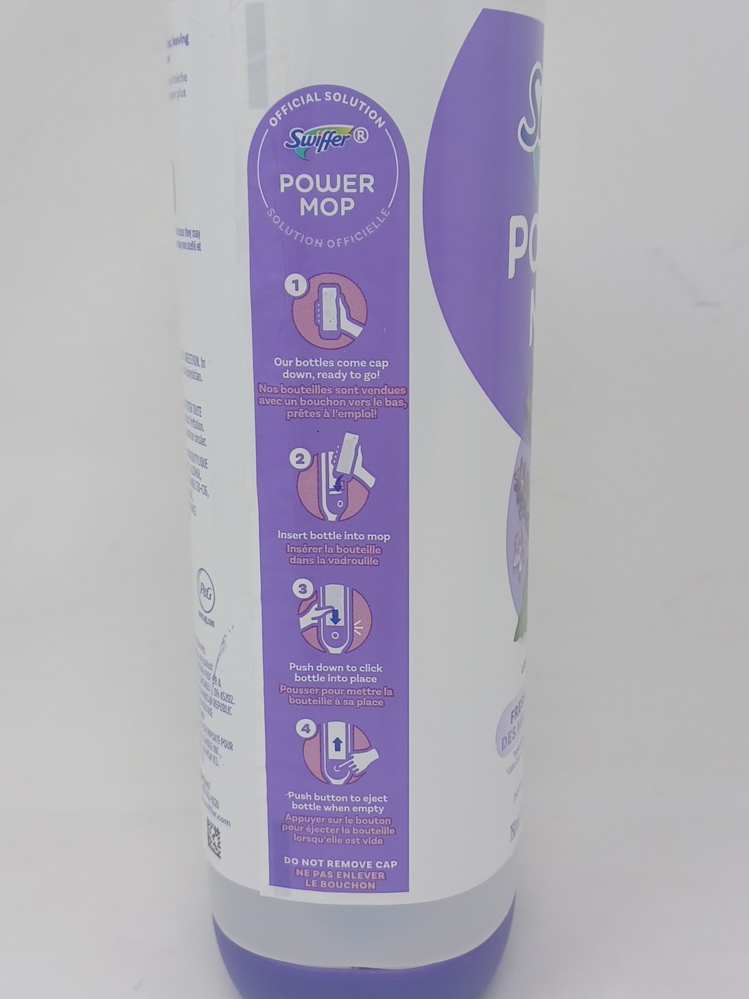 1 Swiffer PowerMop Deodorizing Floor Cleaner Refill Lavender Scent 25.3 Fl. Oz.