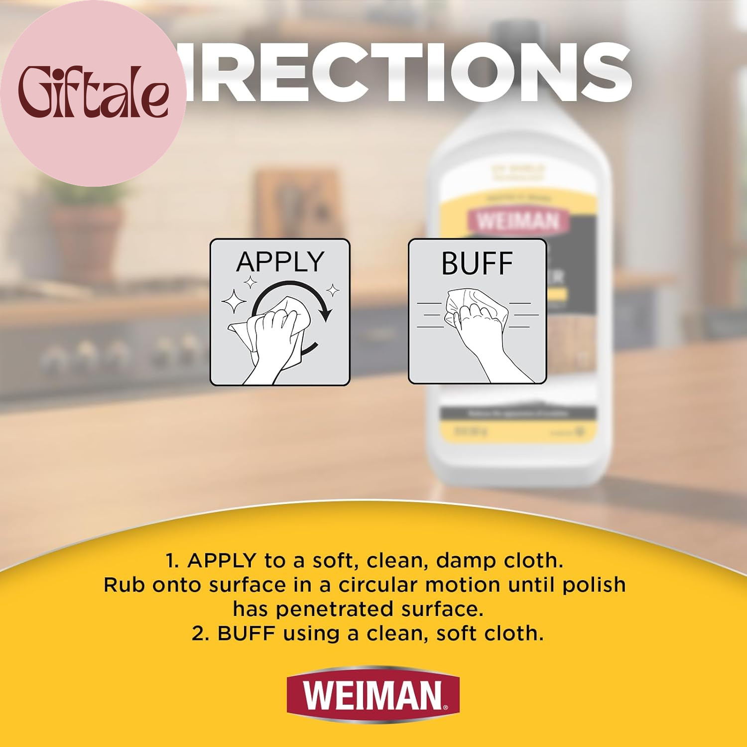 Wood and Cabinet Restorer 3-In-1 Bundle – Removes Dirt, Residue, Dust, Reduces S