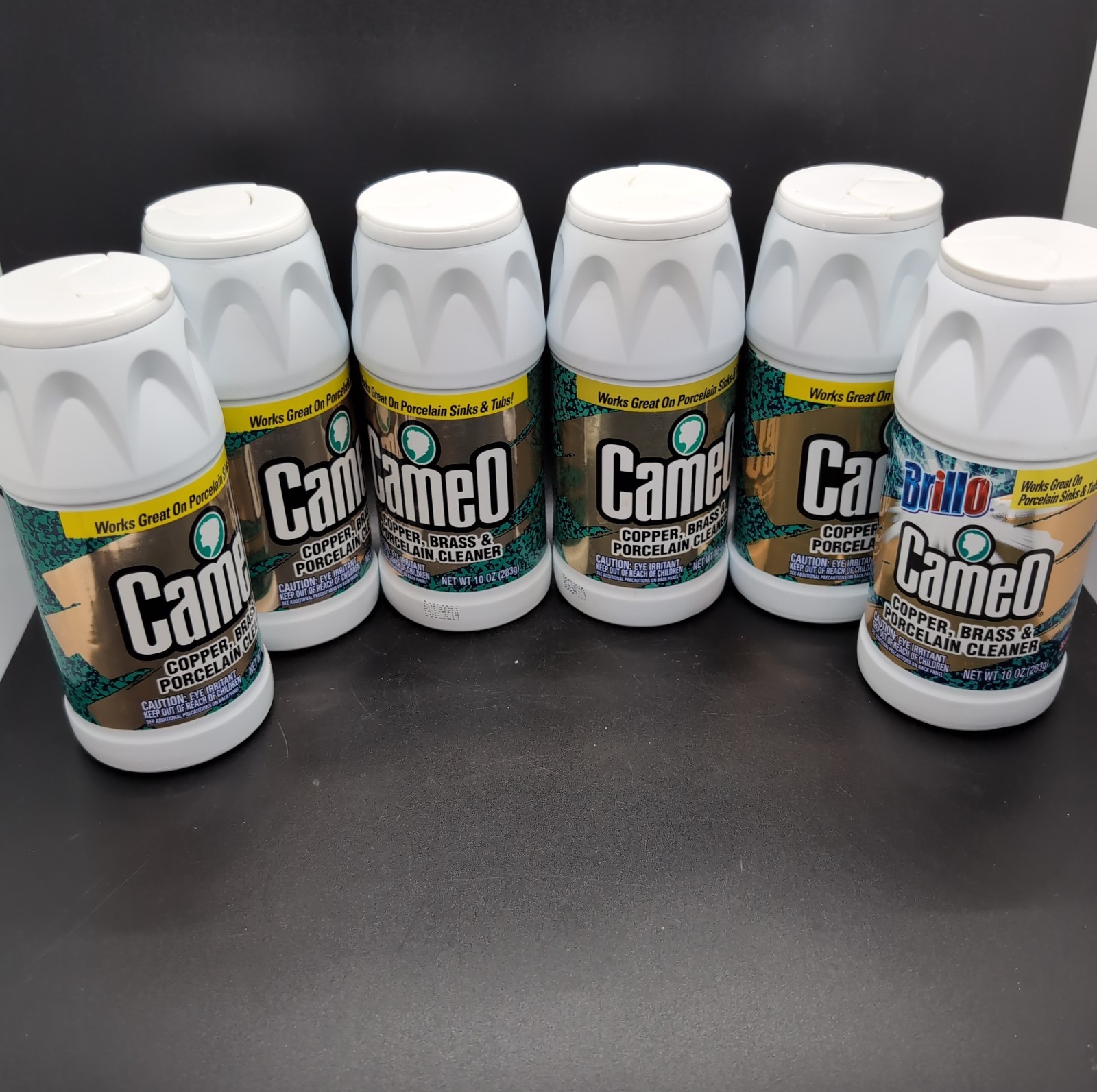 6 Pack Cameo Copper Brass & Porcelain Powder Cleaner 10oz Each Discontinued New