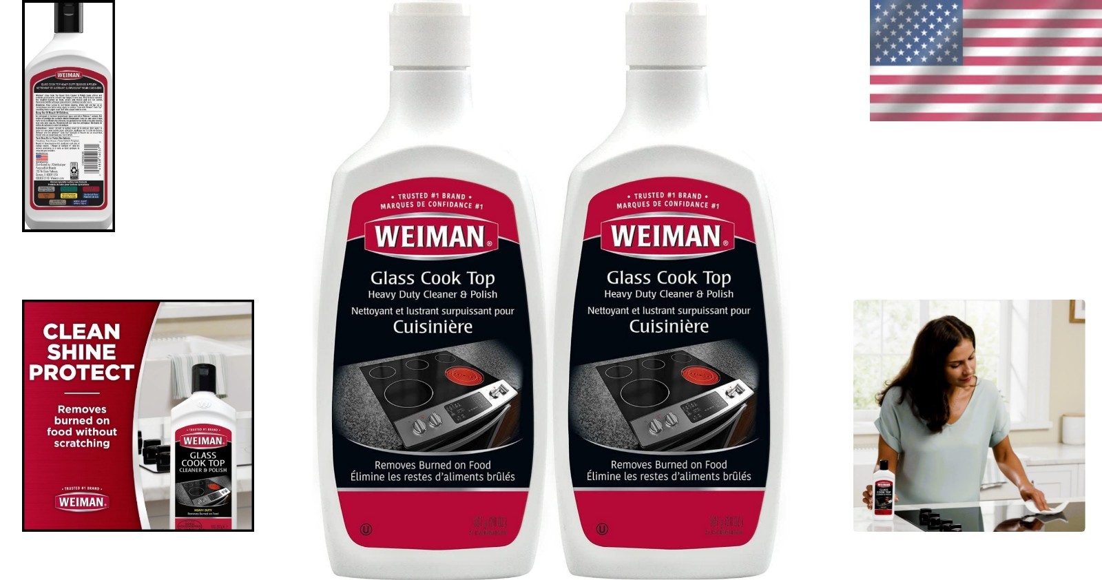 Non-Abrasive Glass Cooktop Polish & Cleaner – 20 Ounce for Sparkling Shine