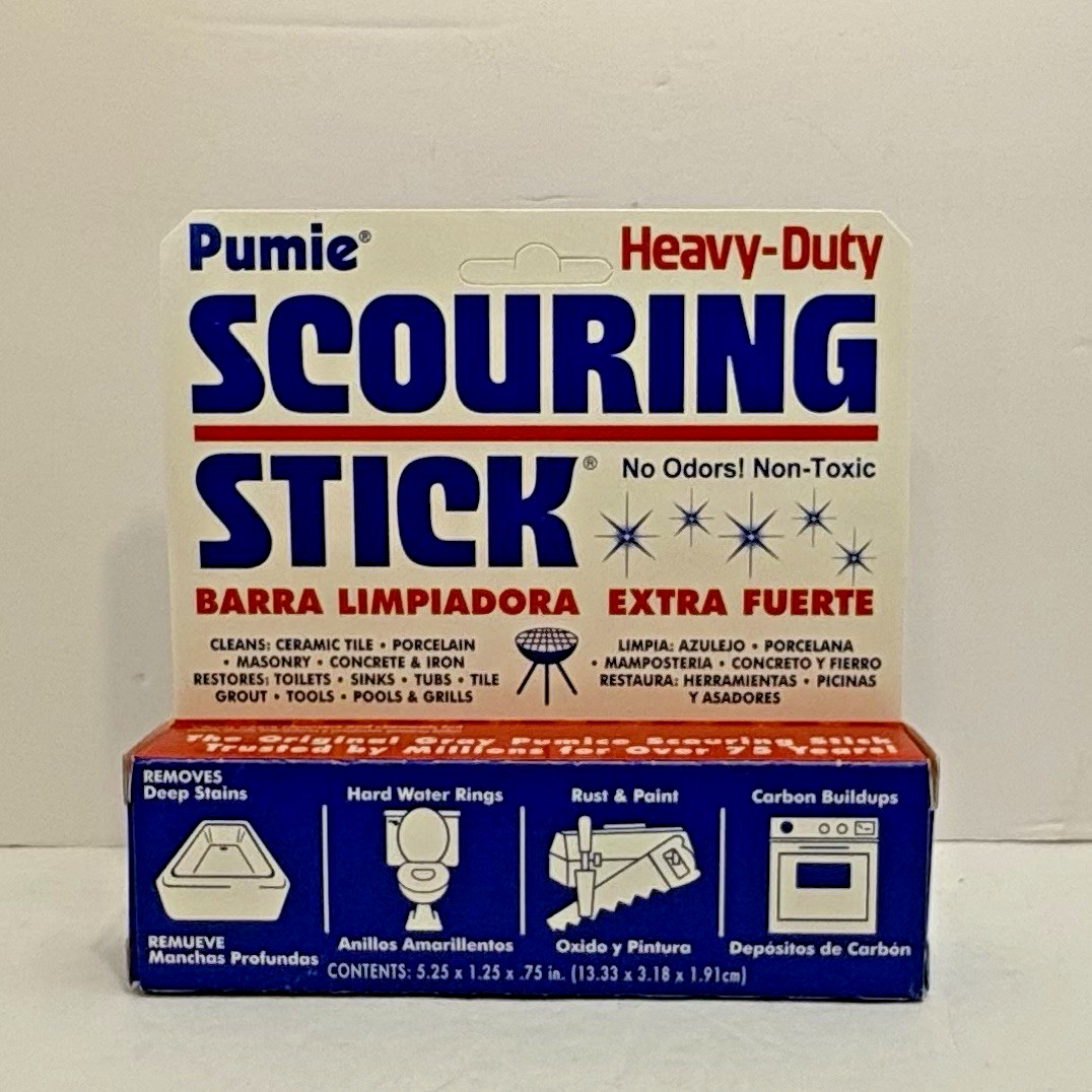 Scouring Stick Pumie Heavy Duty No Odors , Non-Toxic -5 1/4″ x 1 1/4″ Lot of 3