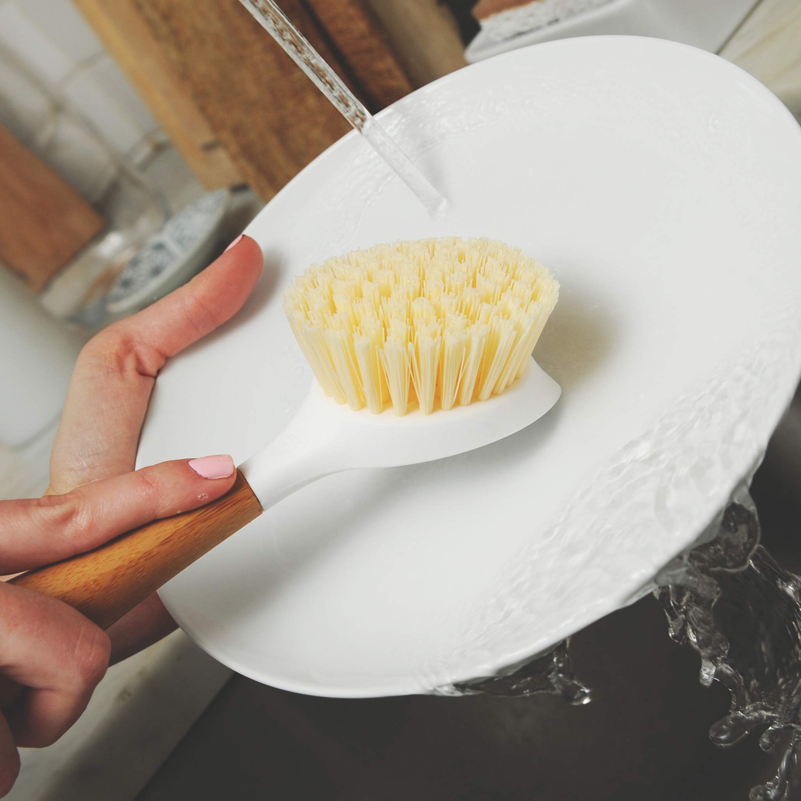 Full Circle Daily Dish Brush Bamboo Handle Dish Brush Sustainable Kitchen