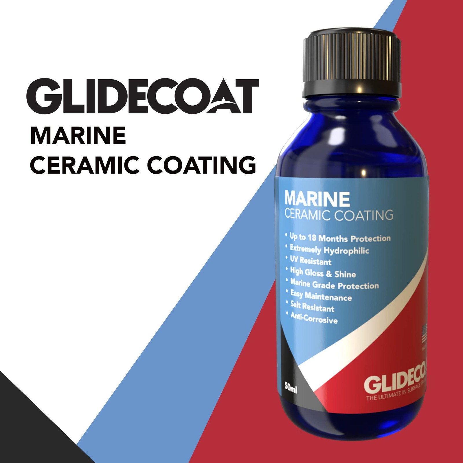 Marine Ceramic Coating – 50ml – UV Protection, Enhanced Gloss, Super Hydropho…