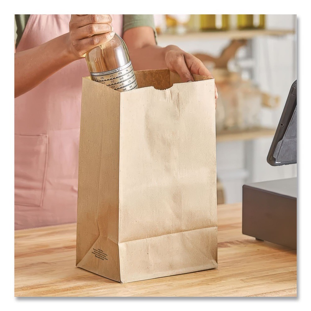 Paper Bags & Sacks GH20S #20 Squat Size Grocery Paper Bags – Kraft (500/BD) New