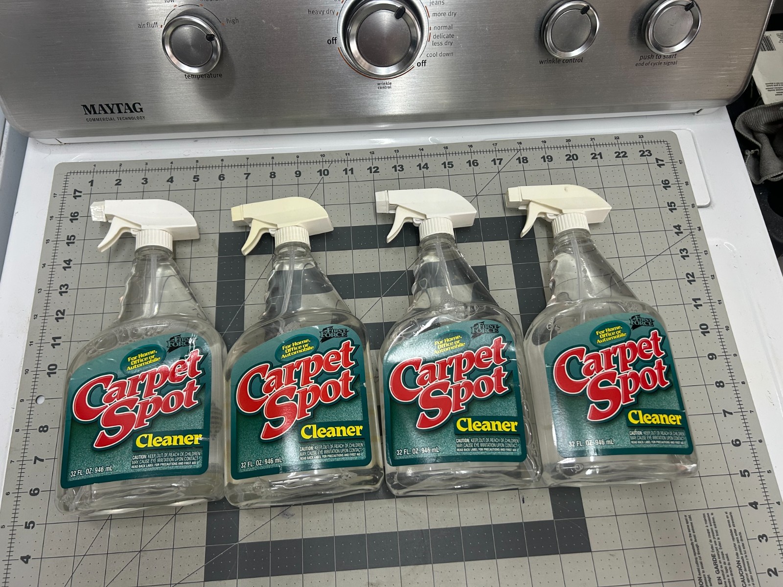 NOS 4-pack lot First Force 32 oz Carpet Spot Stain Remover Trigger Spray