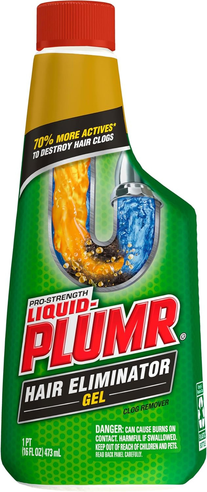 Liquid-Plumr Pro-Strength Hair Eliminator Gel Clog Remover, Hair Clog Remover an