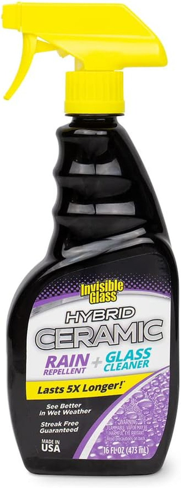 92183 Hybrid Ceramic Rain Repellent and Glass Cleaner – Cleans & Protects Car Wi