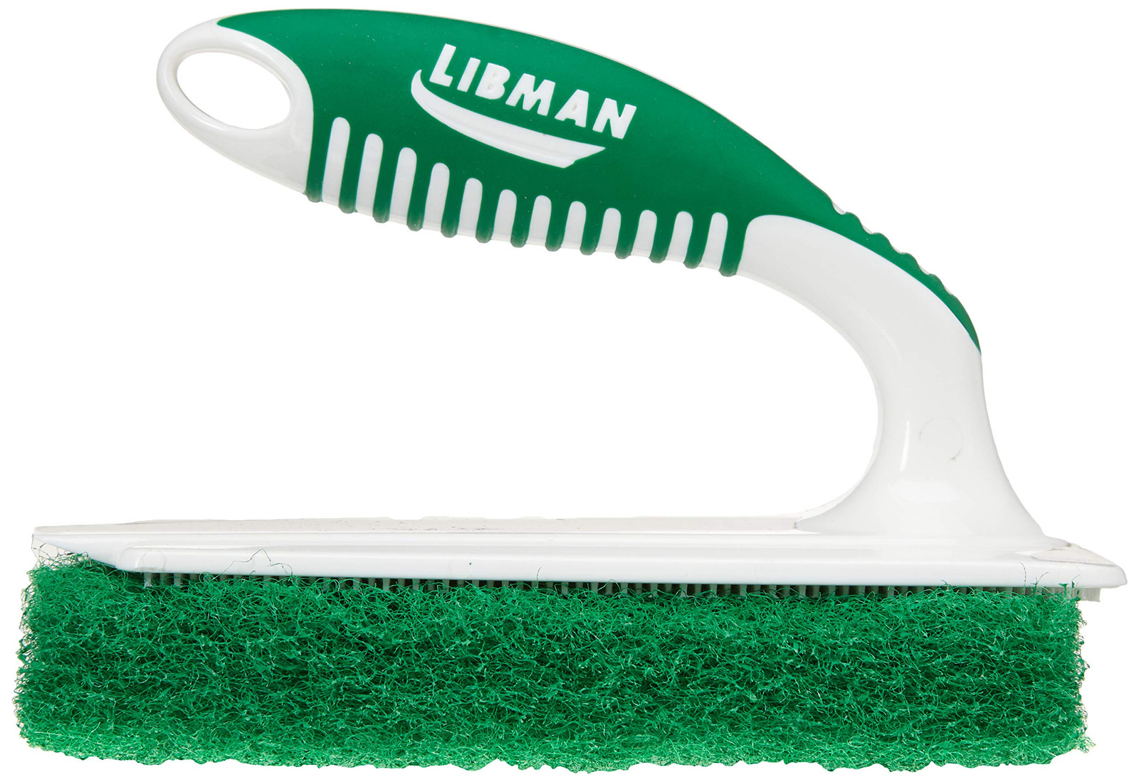 Round Cleaning Brush for Tile and Tub with Comfortable Grip and Durable Handle