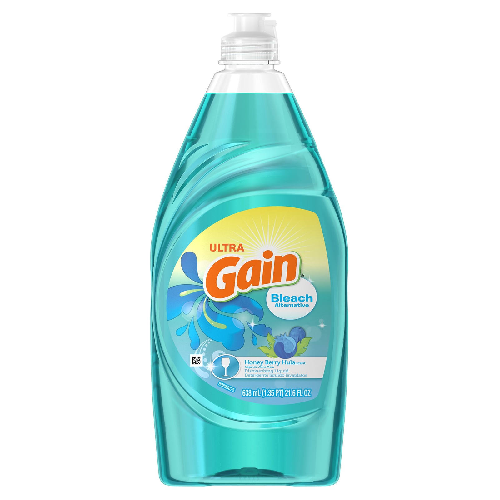 Gain Ultra Dishwashing Liquid 21.6 Fl Oz Tropical Scent With Bleach Alternative