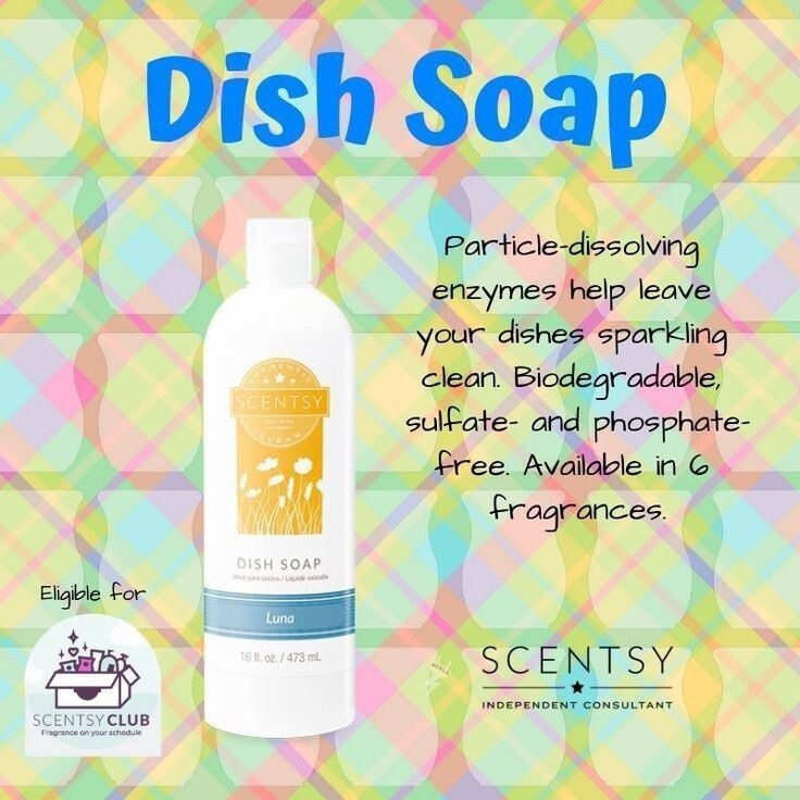 Scentsy DISH SOAP ~ Clean Smell ~ Full Sz Scented VerySnowy Spruce Citrus Grotto