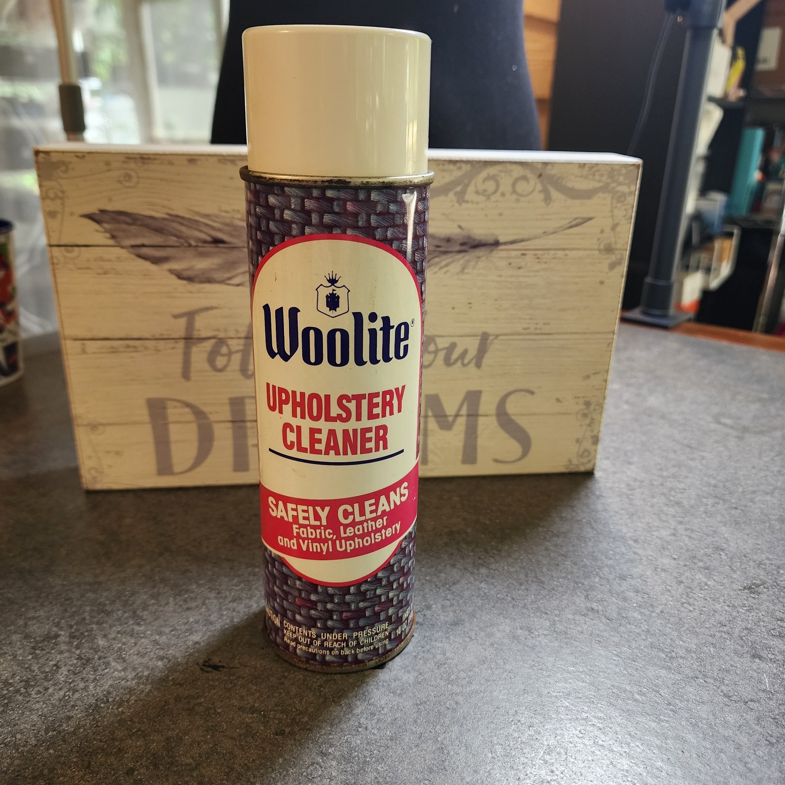 Vintage Woolite Upholstery Cleaner 14oz Classic Partial Can Aerosol