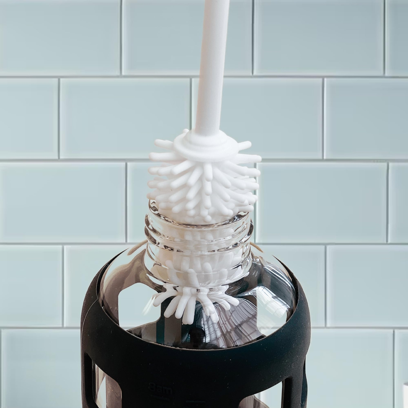 Silicone Water Bottle Cleaning Brush Set 16inch & 12inch Flexible Durable Silico