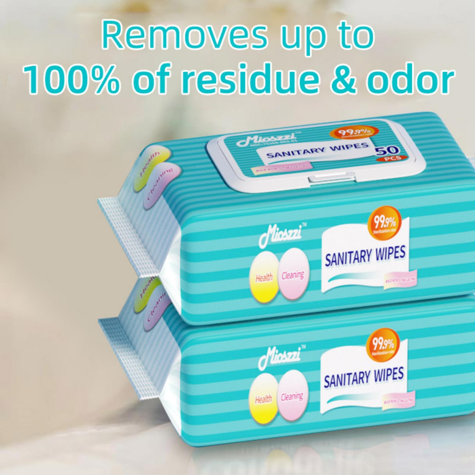 Mioszzi Multi-Surface Cleaning Wipes for Office Desk，Quick Dry ，Electronics Safe
