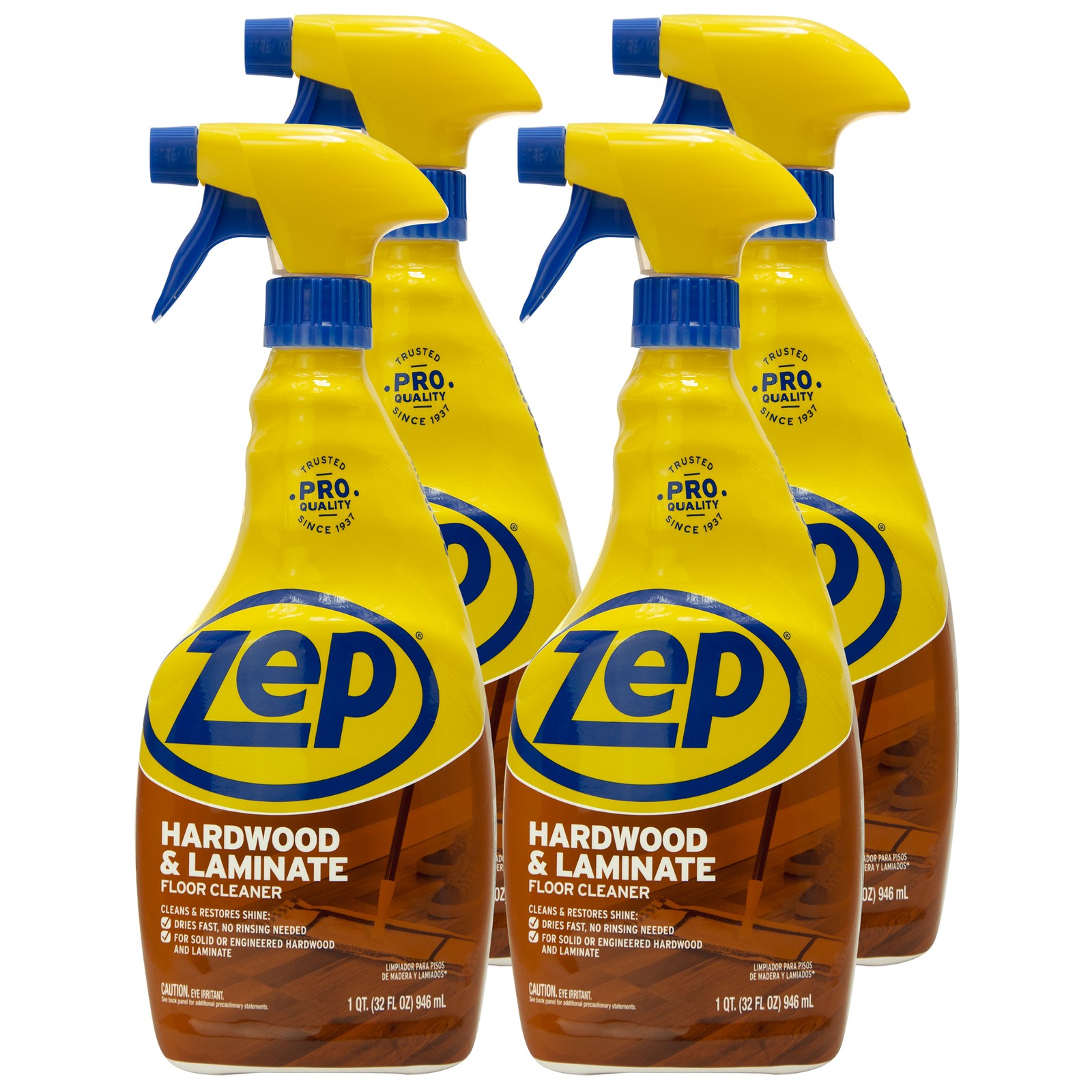 Zep Hardwood and Laminate Floor Cleaner – 32 Oz (Case of 4) – ZUHLF324