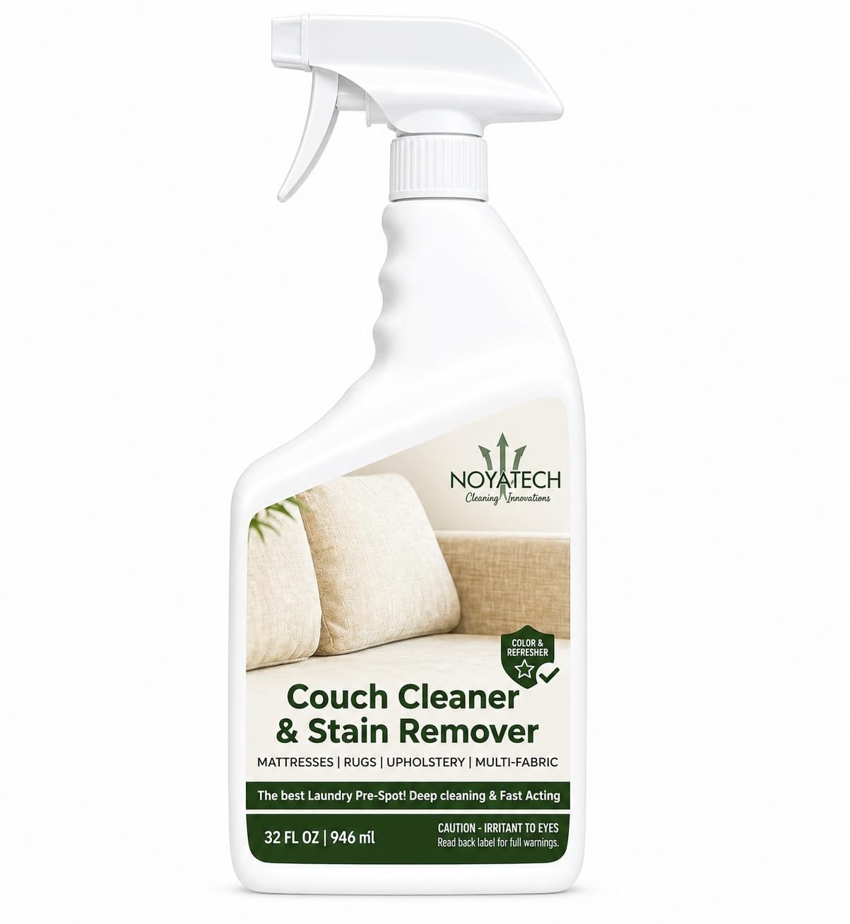 Professional Strength Couch Cleaner & Stain Remover Spray – Non-Toxic Multi-Surf