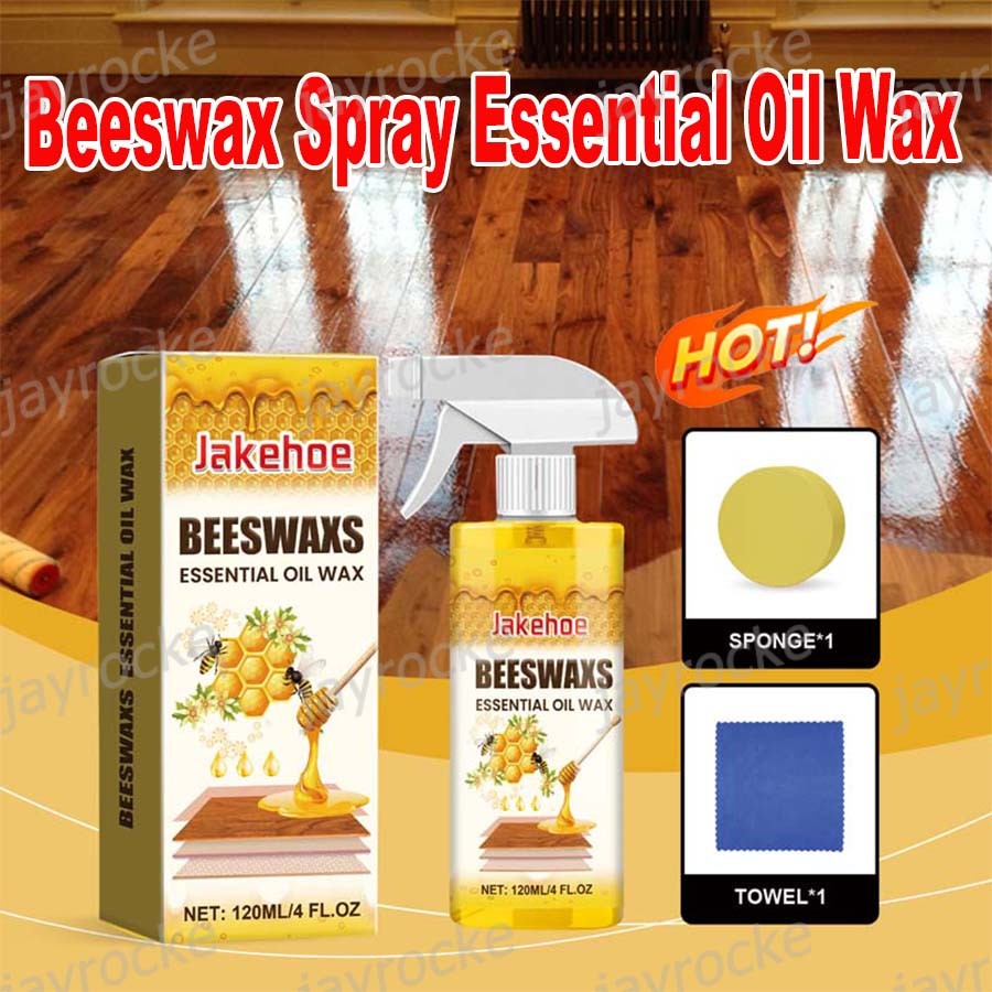Beeswax Spray Essential Oil Wax,Multi-Purpose Furniture Polish,Wood Care Spray