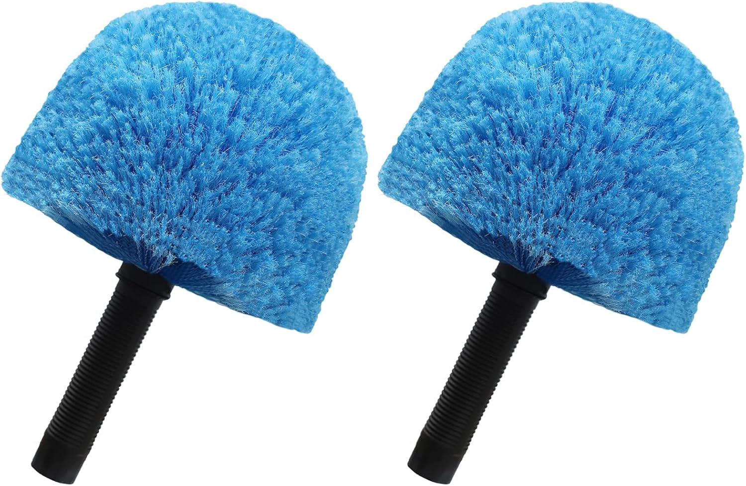 2 Pack Blue Twist-On Cobweb Duster Head Brush – Efficient Indoor & Outdoor Sp…