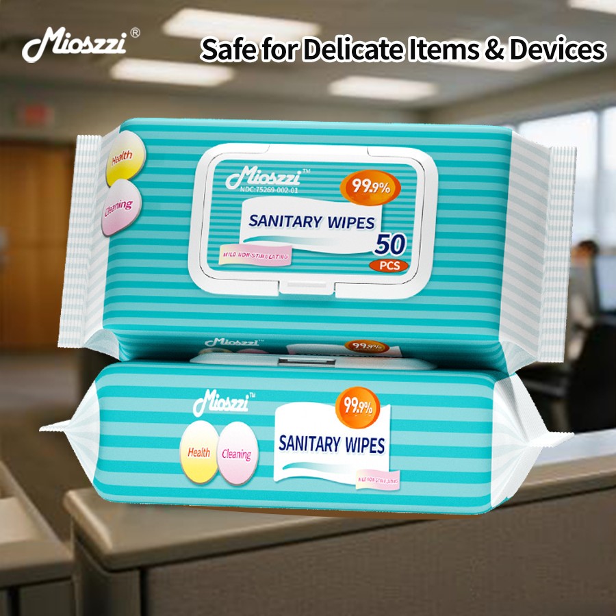 Mioszzi Multi-Surface Cleaning Wipes for Office Desk，Quick Dry ，Electronics Safe