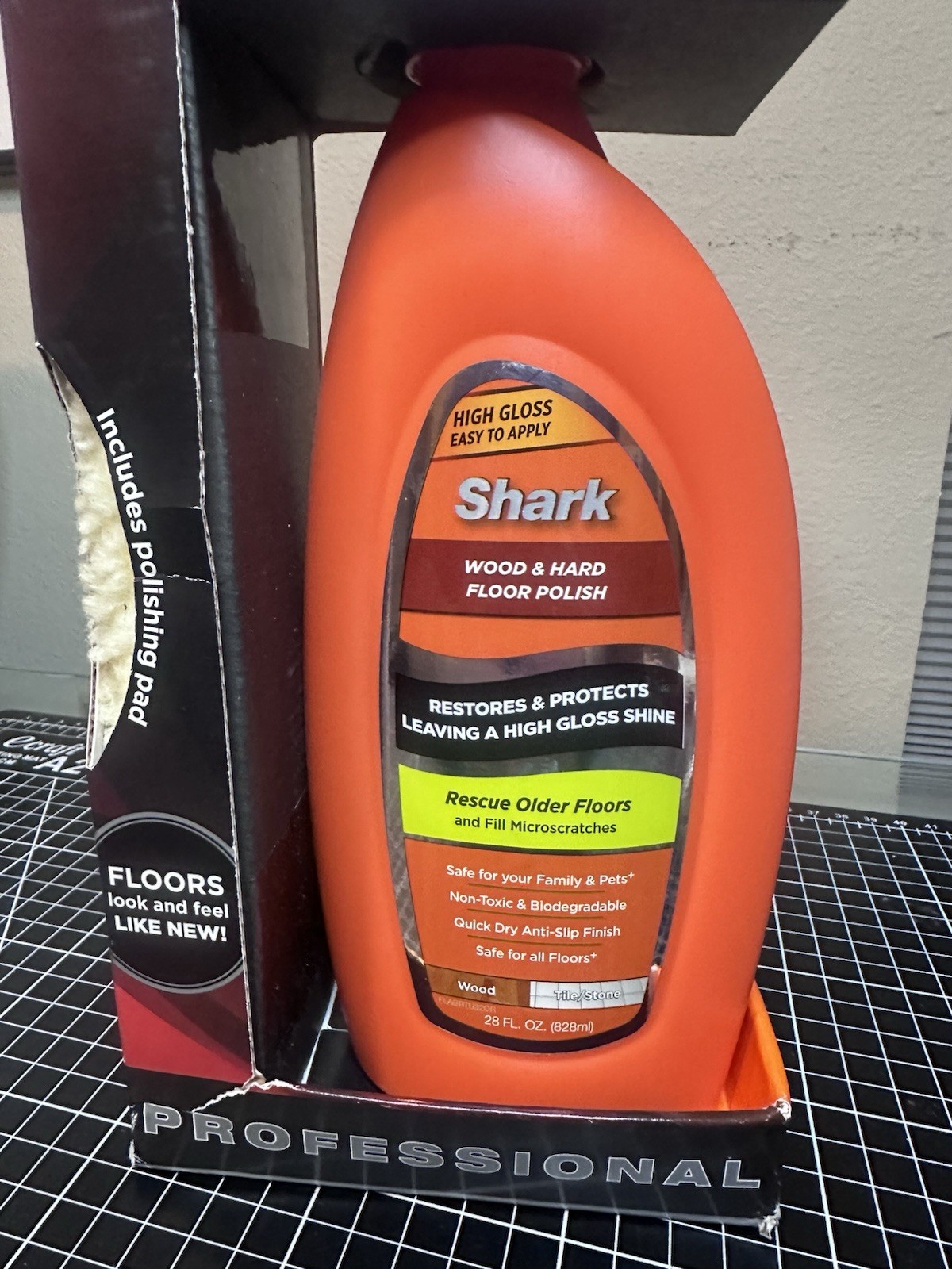 Shark Sonic DUO Wood & Hard Floor High Gloss Polish 28oz W Pad- Discontinued