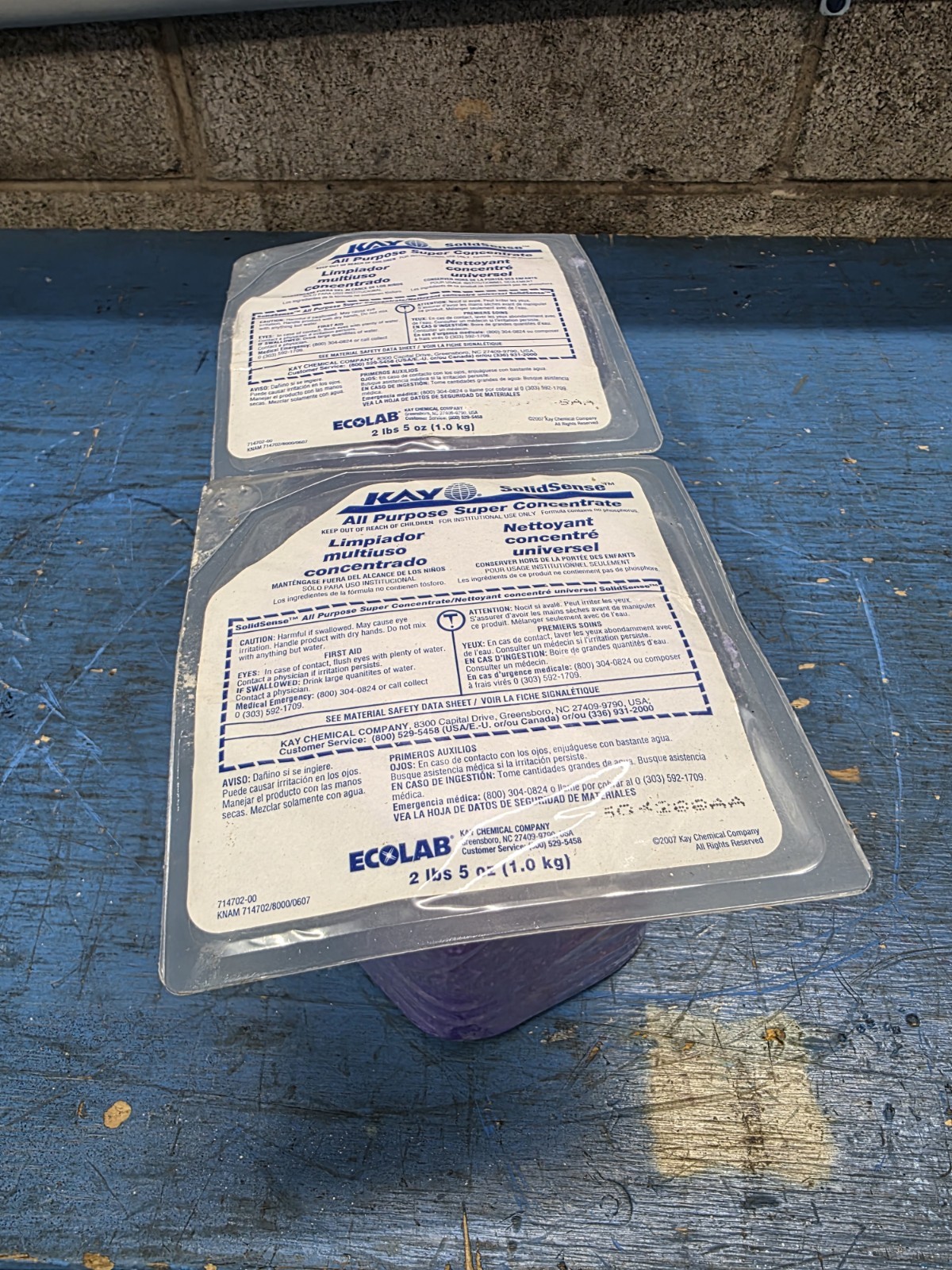 Kay All Purpose Super Concentrate SolidSense 2 Pack 2lb 5oz Each Ecolab