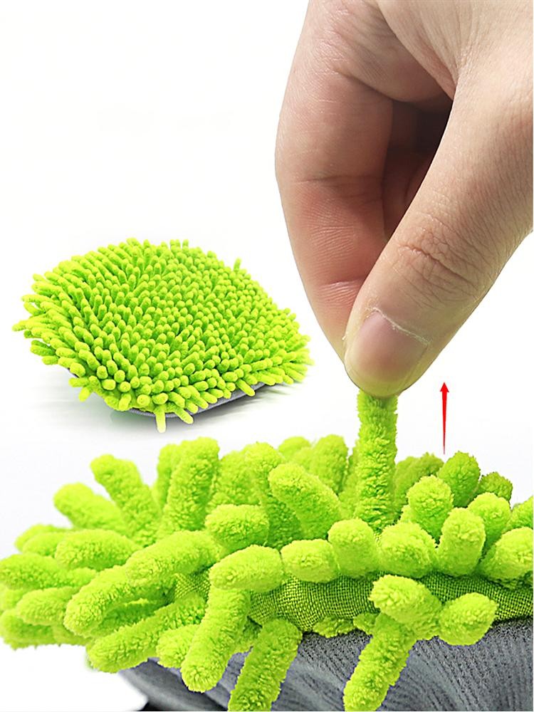 Car Wash Mop Brush Chenille Microfiber Telescopic Long Handle Cleaning Kit Soft