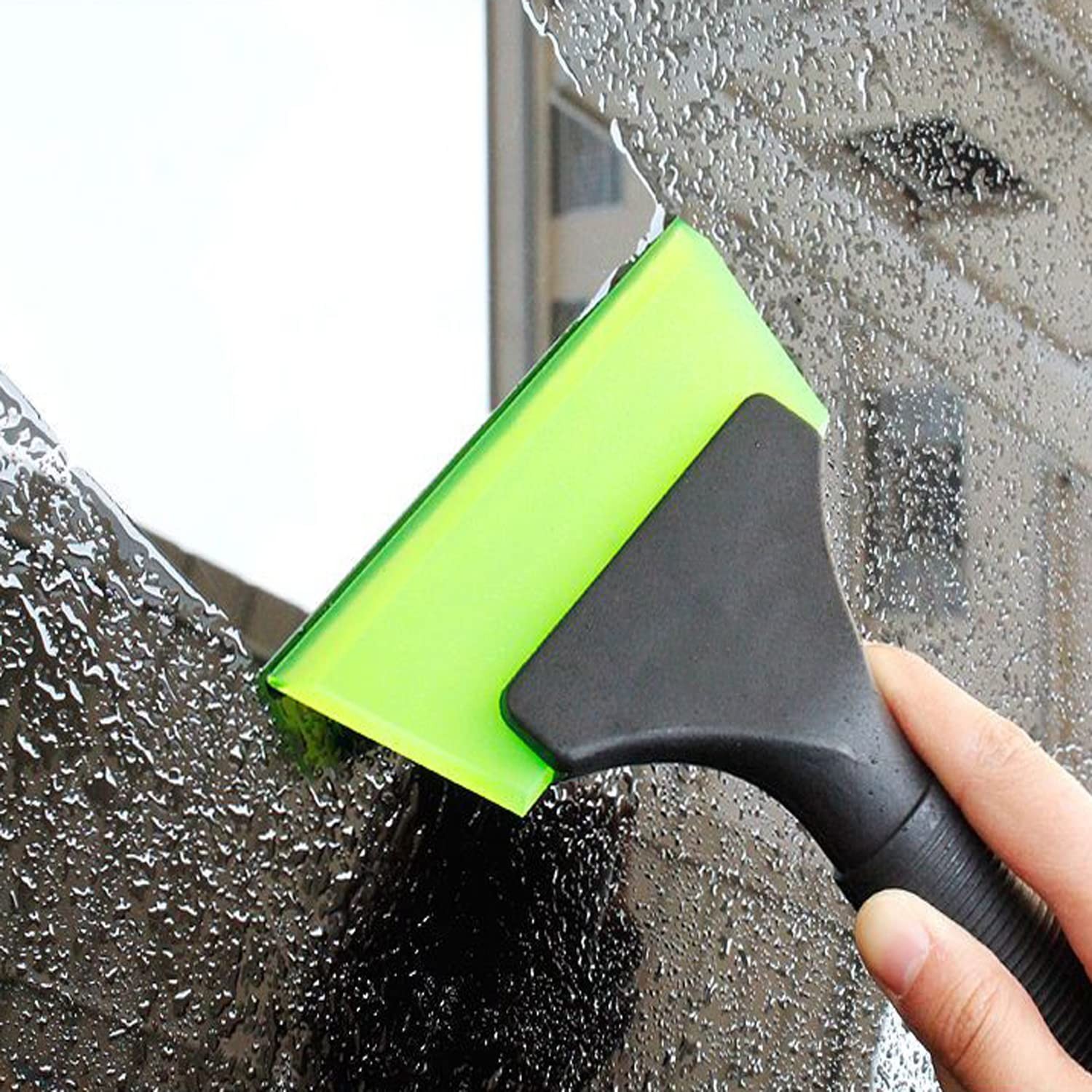 Small Squeegee with 5 Inch Green Rubber Blade Mini Wiper Window Tinting Tools